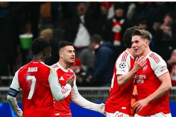 Hasil Lengkap Liga Champions: Arsenal Permalukan Inter, Man City Tersungkur, Real Madrid Pesta Gol