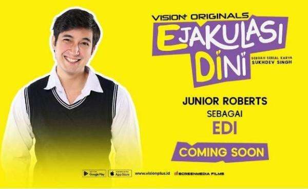 Series Komedi Pertama! Junior Roberts Tantang Diri Lewat Peran EDI di Series &ldquo;Ejakulasi Dini&rdquo;