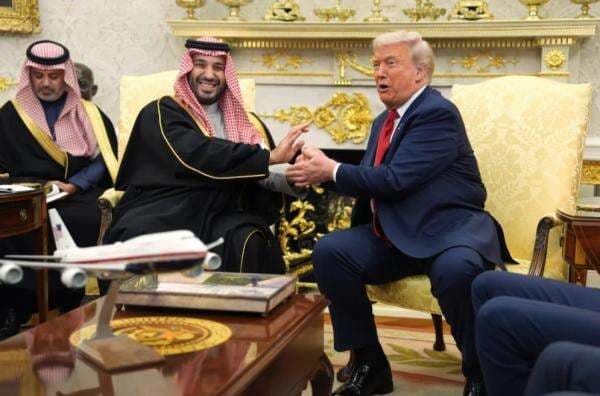 Bertemu Pangeran MBS, Trump Ajak Saudi Berdamai dengan Israel Bertemu Pangeran MBS, Trump Ajak Saudi Berdamai dengan Israel