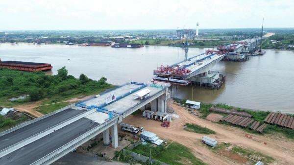 Tol Palembang&ndash;Betung Capai 85,7, Jembatan Sungai Musi Jadi Tantangan