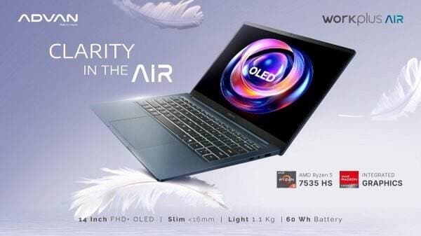ADVAN Luncurkan Workplus Air: Laptop Tipis, Ringan, dan Bertenaga, Cek Spesifikasinya