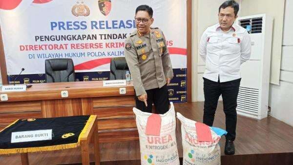 Polda Kalteng Ungkap Kasus Penjualan Pupuk Bersubsidi Ilegal, 8 Ton Diamankan