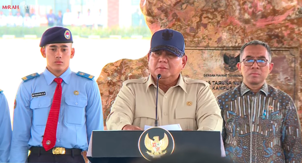 Resmikan SMA Taruna Nusantara Malang, Prabowo: Harus Lahirkan Kader Jujur dan Patriotik!