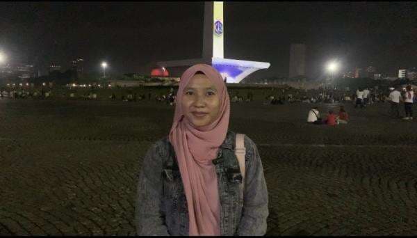 Perdana ke Monas, Warga Pasar Kemis Tangerang Antusias Malam Tahun Baruan