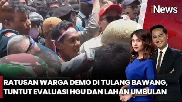 Demo di Kantor Bupati Tulang Bawang, Warga Tuntut Pengembalian Hak Tanah Umbul