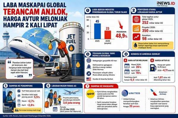 Laba Maskapai Penerbangan Global Diprediksi Anjlok Imbas Lonjakan Harga Avtur Laba Maskapai Penerbangan Global Diprediksi Anjlok Imbas Lonjakan Harga Avtur