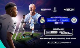 Link Live Streaming Real Madrid vs Manchester City di Liga Champions 2025-2026 di Vision+, Klik di Sini!