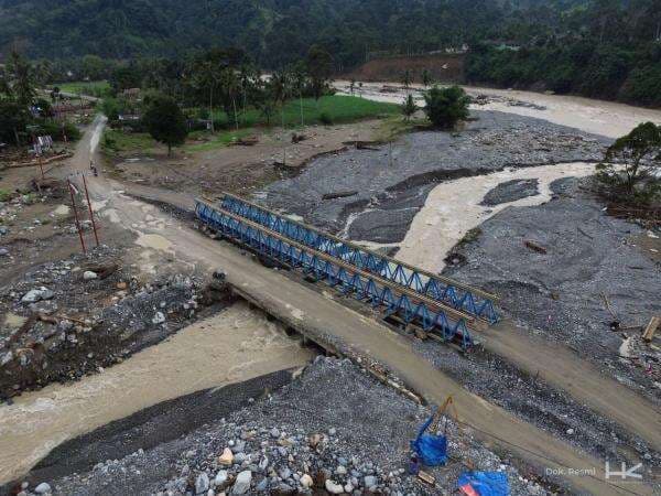 Pemerintah Kebut Pemasangan 270 Jembatan Bailey di Tiga Provinsi