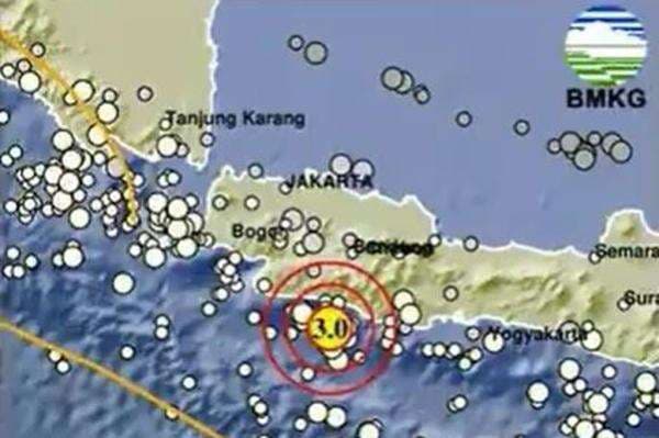 Gempa Hari Ini Magnitudo 3,0 Guncang Bandung Jabar
