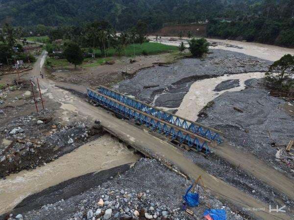 2 Jembatan Bailey Rampung, Akses Jalan di Aceh Tenggara Bisa Dilalui Warga
