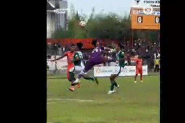 Kondisi Terkini Rizal Pemain Persikaba usai Kena Tendangan Kungfu Kiper PSIR