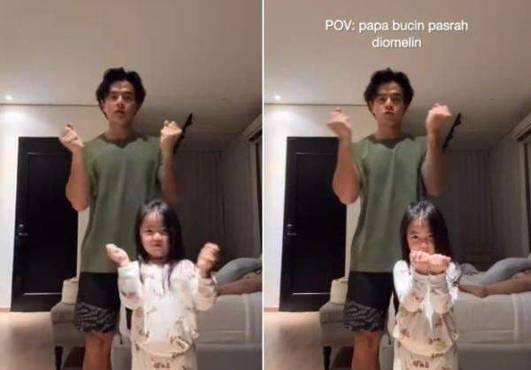 Momen Lucu Dion Wiyoko Pasrah Diomelin sang Anak Gegara Salah Joget TikTok