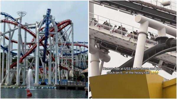 Detik-Detik Roller Coaster Berhenti Mendadak, Evakuasi Menegangkan!