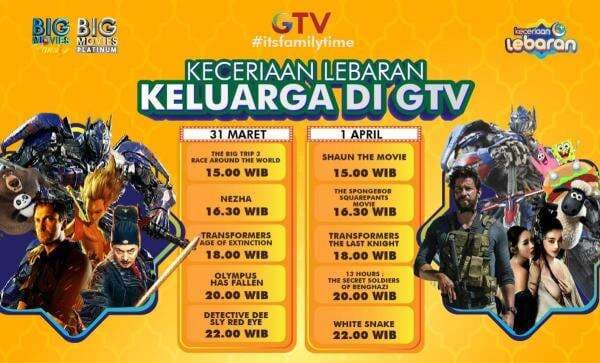 Its Family Time! Sambil Kumpul Keluarga, Lebaran Makin Seru dengan Deretan Film di GTV