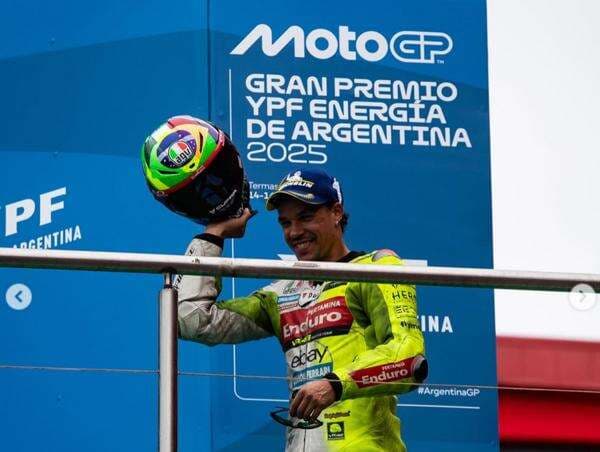Bela Tim Valentino Rossi, Franco Morbidelli Girang Bukan Main Naik Podium di MotoGP Argentina 2025