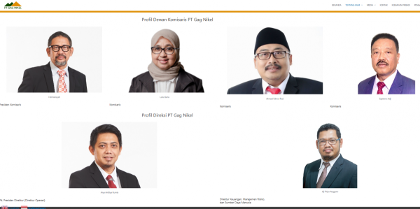 Ini Deretan Nama Besar Jajaran Direksi-Komisaris PT Gag Nikel yang Masih Boleh Ngeruk Nikel di Raja Ampat