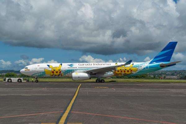 Garuda Indonesia Operasikan Jet GA-2, Ada Motif Batik