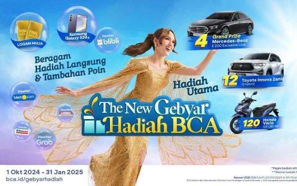 Apresiasi Nasabah Setia, BCA Gelar Program Gebyar Hadiah BCA dengan Berbagai Hadiah Menarik