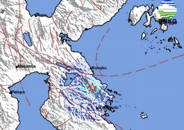 Breaking News! Gempa M4,3 Guncang Morowali Sulteng, Pusatnya di Darat