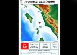 Gempa Bumi Magnitudo 3,0 Guncang Nias Selatan