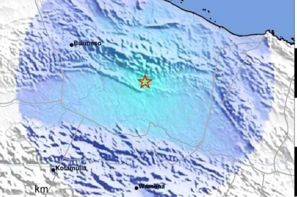 Gempa M5,0 Guncang Mamberamo Papua, Getaran Terasa hingga Wamena