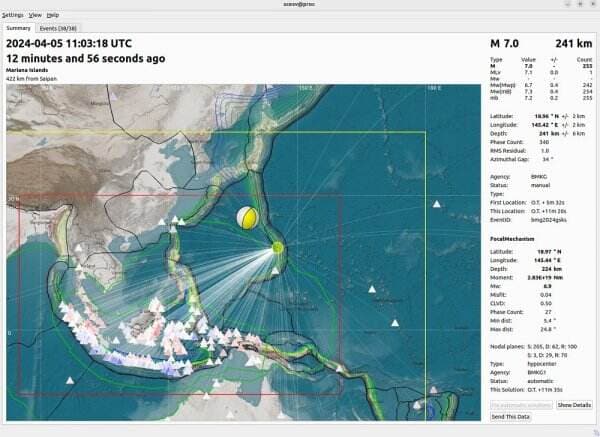 Gempa M7,1 di Palung Mariana Tak Berdampak Tsunami ke Indonesia