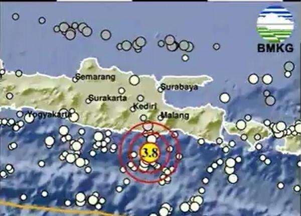 Gempa Berkekuatan M3,8 Guncang Kabupaten Malang