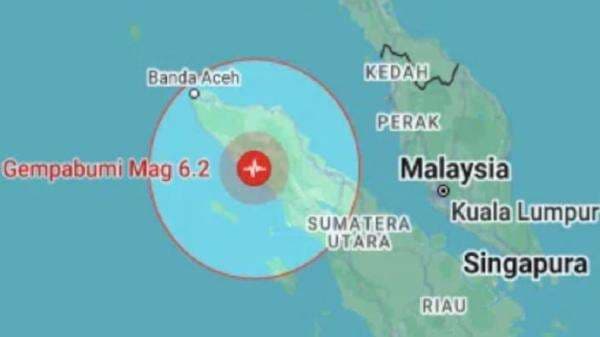 Update Dampak Gempa M6,2 Guncang Aceh Barat Daya, 3 Rumah Rusak dan Jalan Ambruk