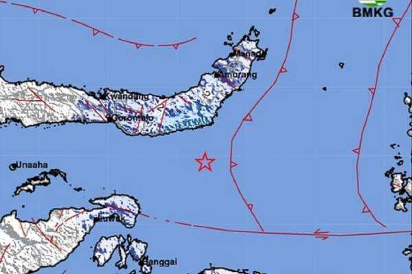 Gempa Terkini M4,9 Guncang Bolsel, Terasa hingga Gorontalo