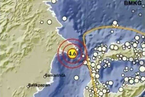 Gempa Terkini Magnitudo 4,6 Guncang Bontang Kalimantan Timur