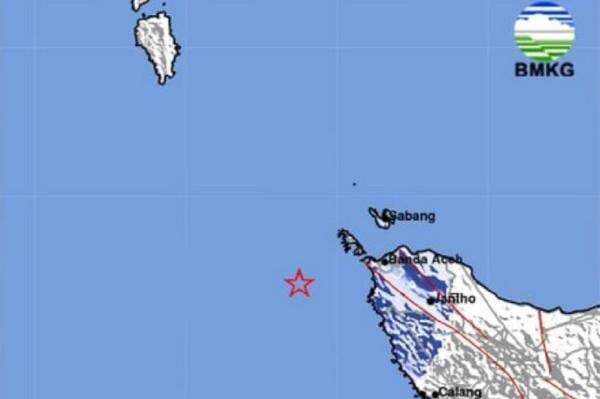 Gempa Terkini M4,5 Guncang Sabang, Terasa Cukup Kuat di Aceh Besar