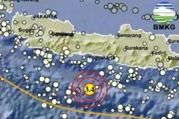 Gempa Terkini Magnitudo 3,4 Guncang Cilacap Jawa Tengah