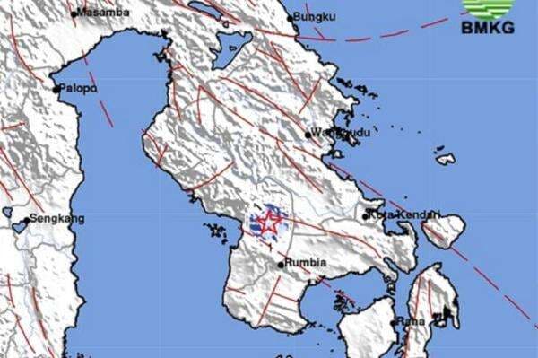 Gempa Terkini Magnitudo 3,2 Guncang Kolaka Timur, Berpusat di Darat