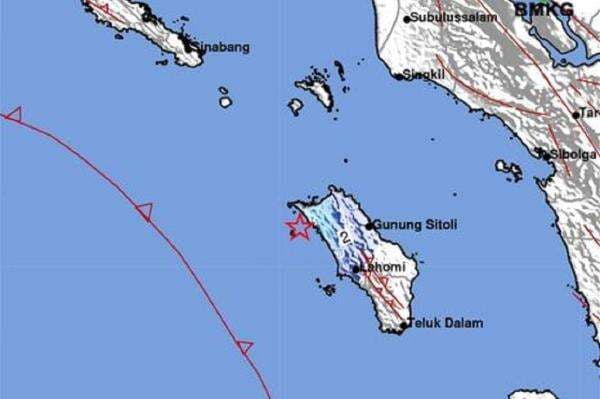 Gempa Terkini Magnitudo 4,2 Guncang Nias Utara, Terasa Cukup Kuat