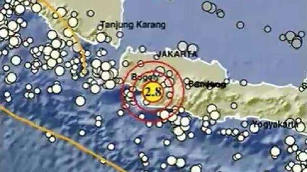Gempa Bumi Terkini Magnitudo 2,8 Guncang Sukabumi