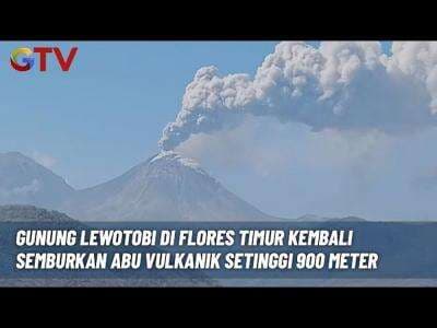 Gunung Lewotobi Laki-Laki Meletus, Warga Mengungsi Akibat Abu Vulkanik
