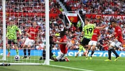 Hasil Babak Pertama Manchester United vs Arsenal: Leandro Trossard Bawa The Gunners Unggul 1-0