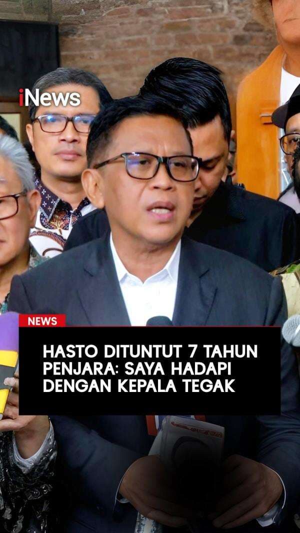 Dituntut 7 Tahun Penjara, Hasto: Saya Hadapi dengan Kepala Tegak