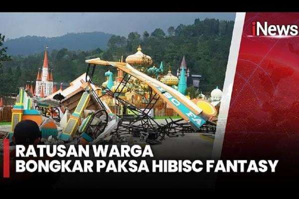 Hibisc Fantasy Dibongkar, Dianggap Jadi Biang Kerok Banjir di Puncak