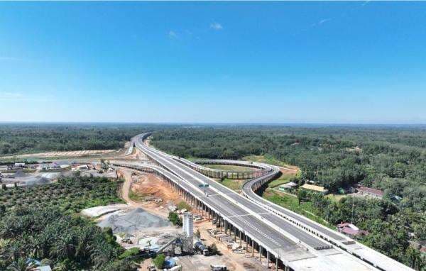 Kontruksi Jalan Tol Betung-Jambi Seksi IV Capai Progres 80 Persen