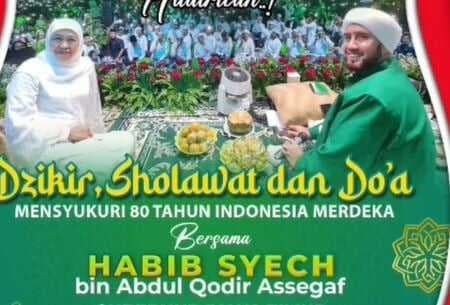 Dzikir dan Doa Bersama Awali Rangkaian Acara HUT ke-80 RI di Grahadi Surabaya