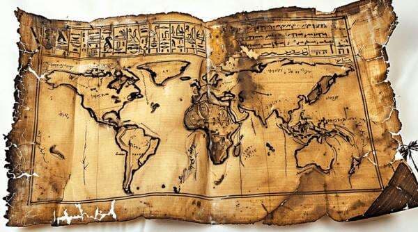 Peta Berusia 5000 Tahun yang Gambarkan Benua Amerika Ditemukan di Makam Mesir Kuno