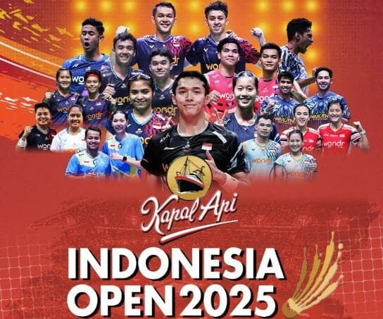 Live di iNews! Ini Jadwal Siaran Langsung Indonesia Open 2025