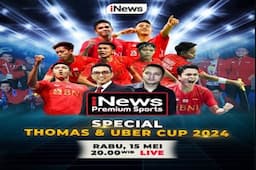 iNews Premium Sports Bersama Aiman Witjaksono, Ricky Subagja dan Pebulu Tangkis Indonesia, Live Hanya di iNews
