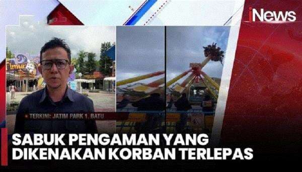 Horor! Detik-Detik Remaja Terlempar dari Wahana Ekstrem Jatim Park hingga Patah Kaki