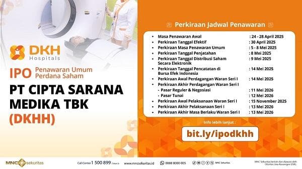 IPO, Cipta Sarana Medika Tawarkan Harga Rp100-Rp132