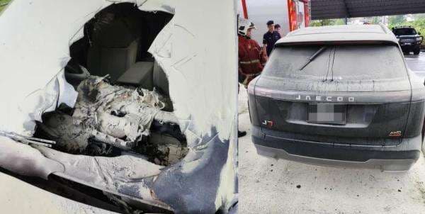 Jaecoo J7 Hangus Terbakar Gara-Gara Pemasangan Dashcam Aftermarket