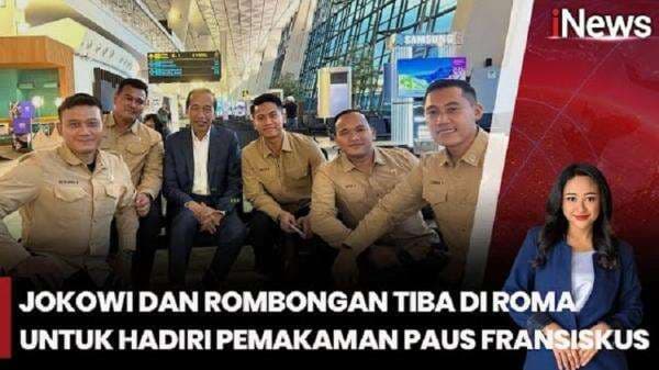 Jokowi dan Rombongan Tiba di Italia, Hadiri Pemakaman Paus Fransiskus