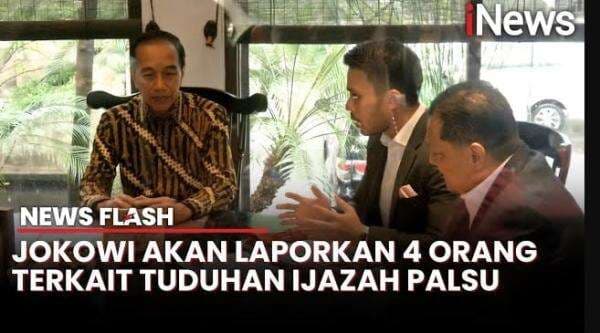Jokowi Laporkan 4 Orang ke Polisi Terkait Isu Ijazah Palsu