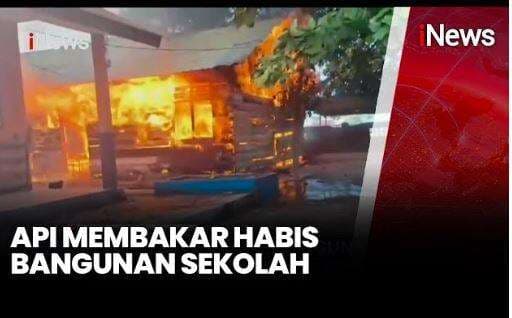 Gedung SD di Halmahera Selatan Ludes Terbakar, Siswa Panik Berhamburan
